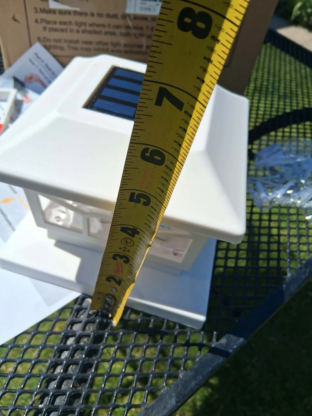 White Solar Post Light - photo 5