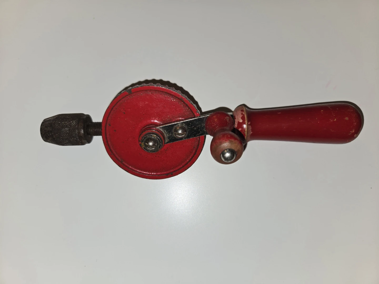 Vintage Red Millers Falls Hand Drill Tool