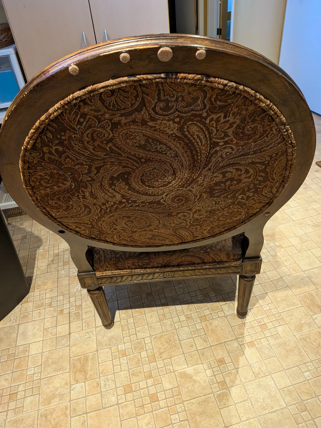 Ornate Armchair with Paisley Upholstery - photo 3
