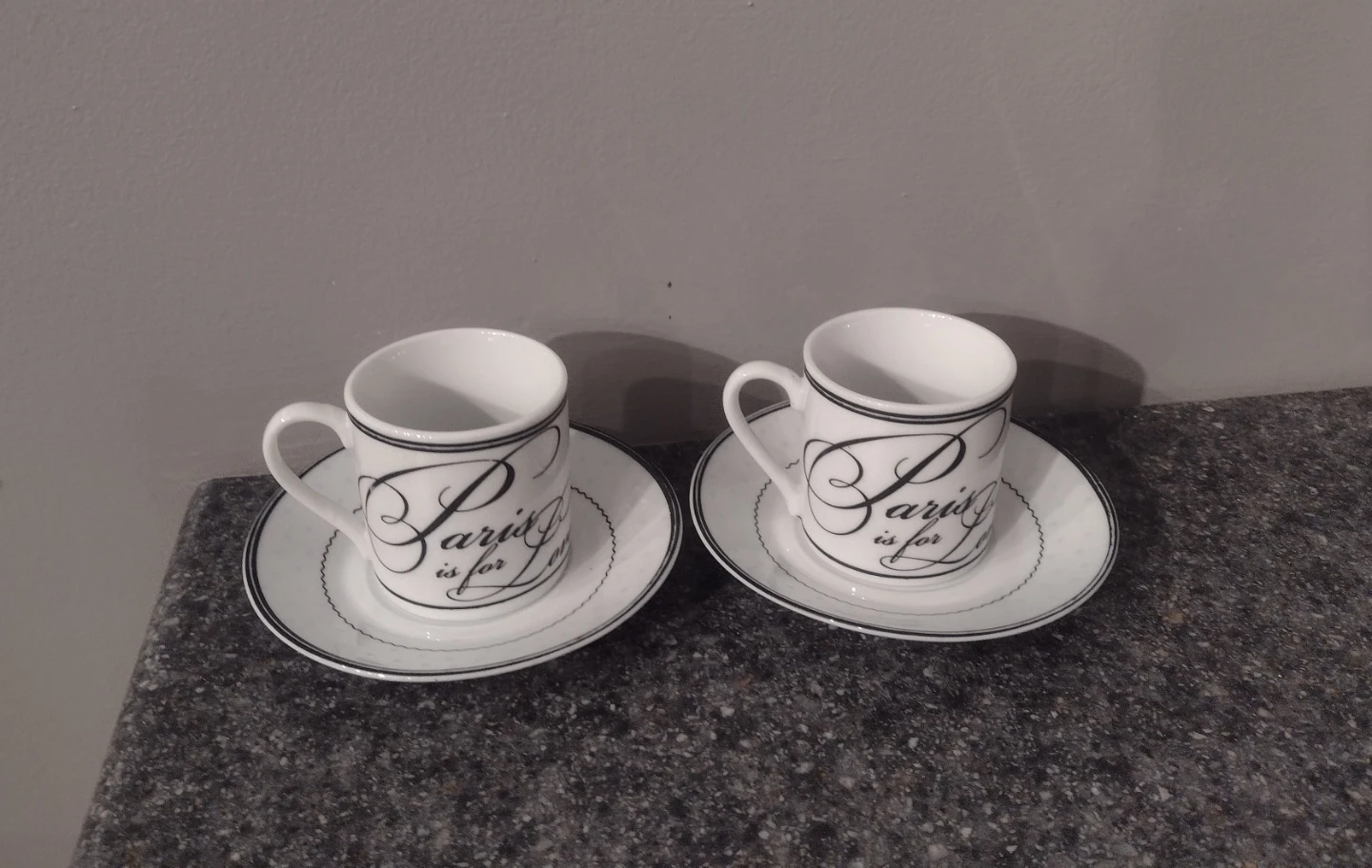 Paris is for Love Coffee Cup and Saucer Set