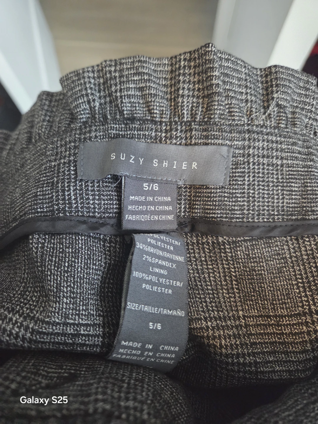 Suzy Shier Plaid Pants Size 5/6