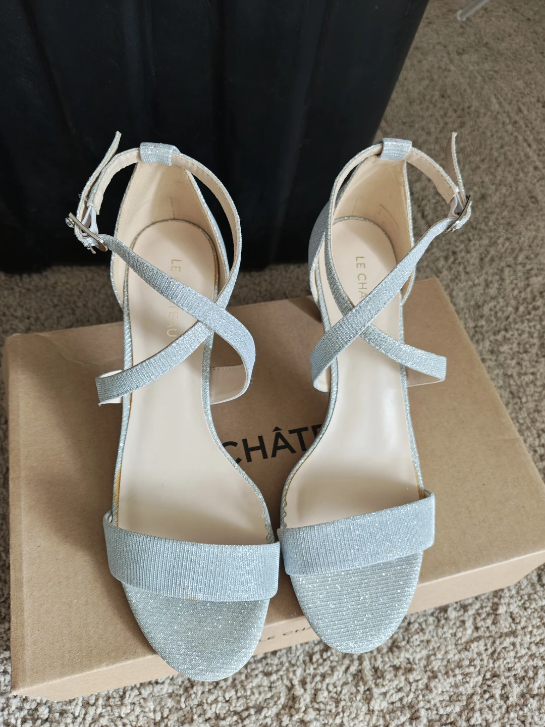 Le Château Silver Glitter Heels - photo 4