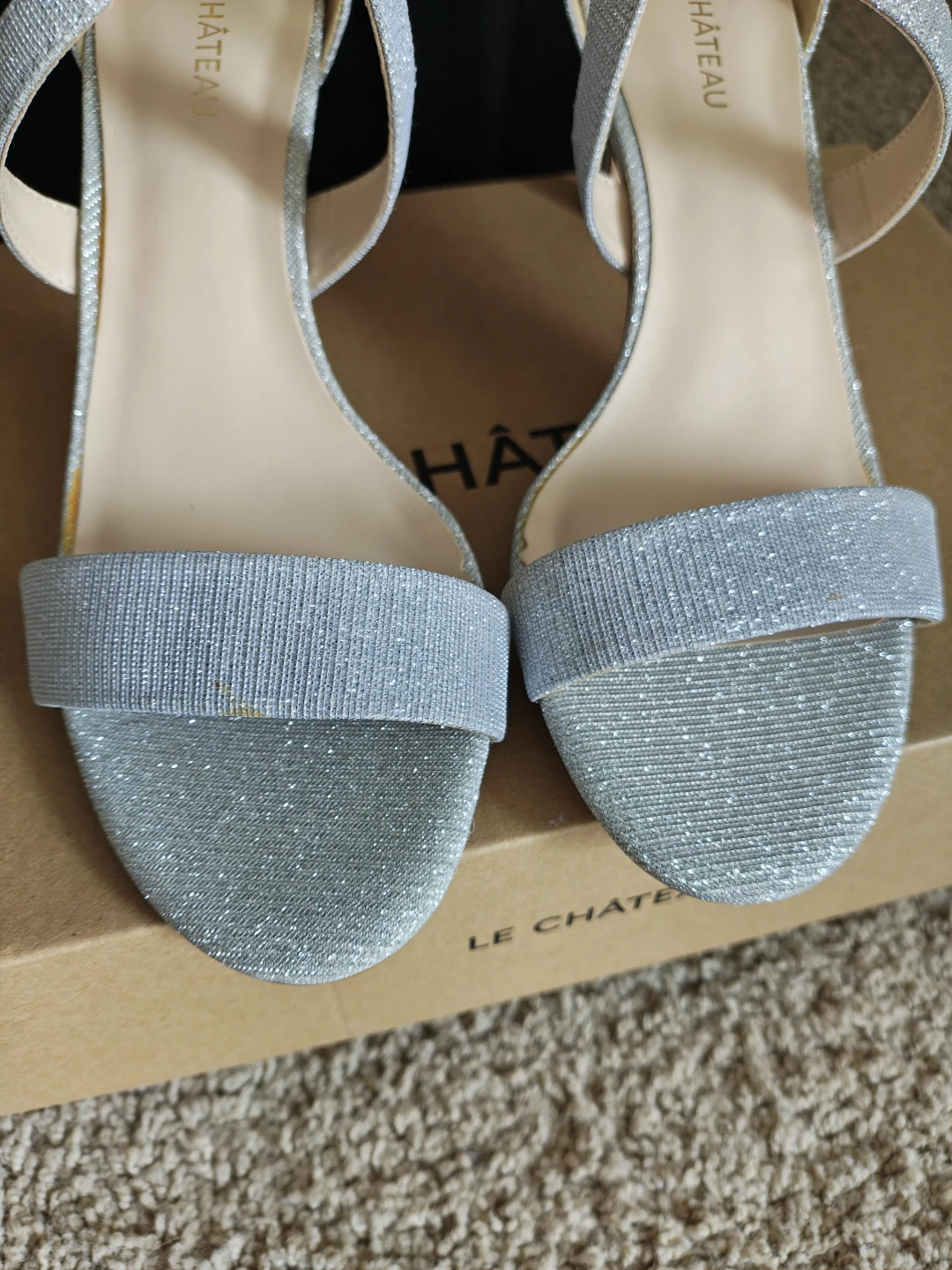 Le Château Silver Glitter Heels - photo 5