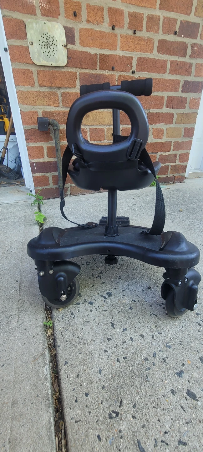 Black Ride-On Stroller Board with Seat - photo 3