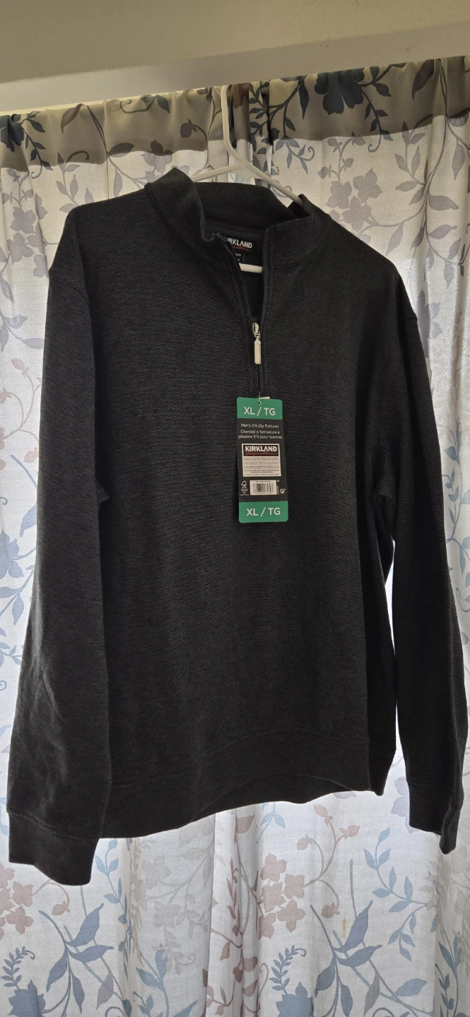 Kirkland Men's 1/4-Zip Pullover XL/TG