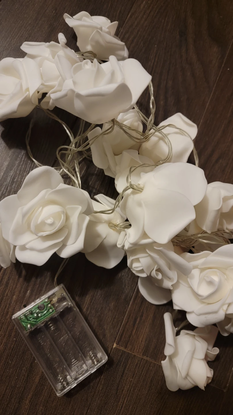 White Rose String Lights