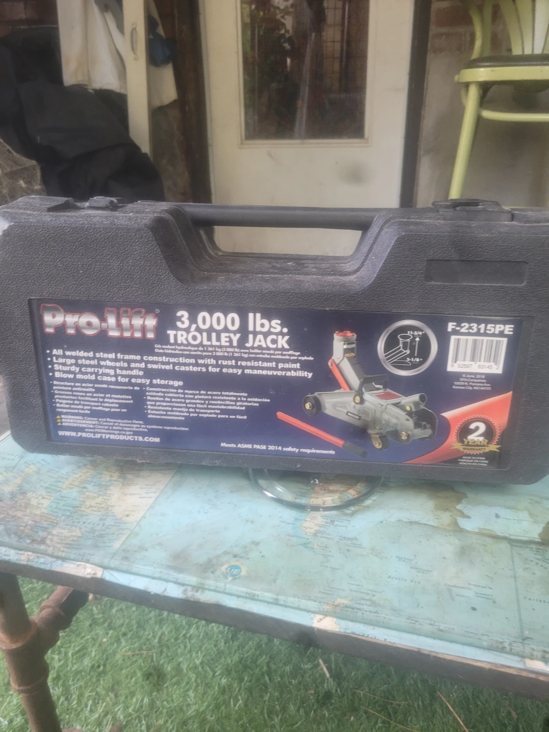 Pro-Lift 3,000 lbs. Trolley Jack F-2315PE
