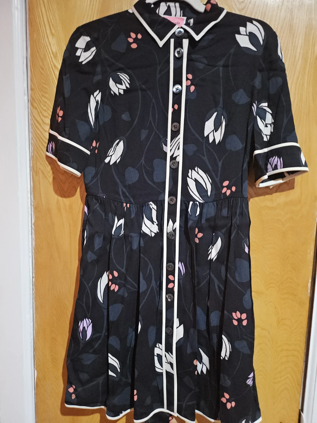 Kate Spade New York Blue Floral Button-Up Dress Size 2