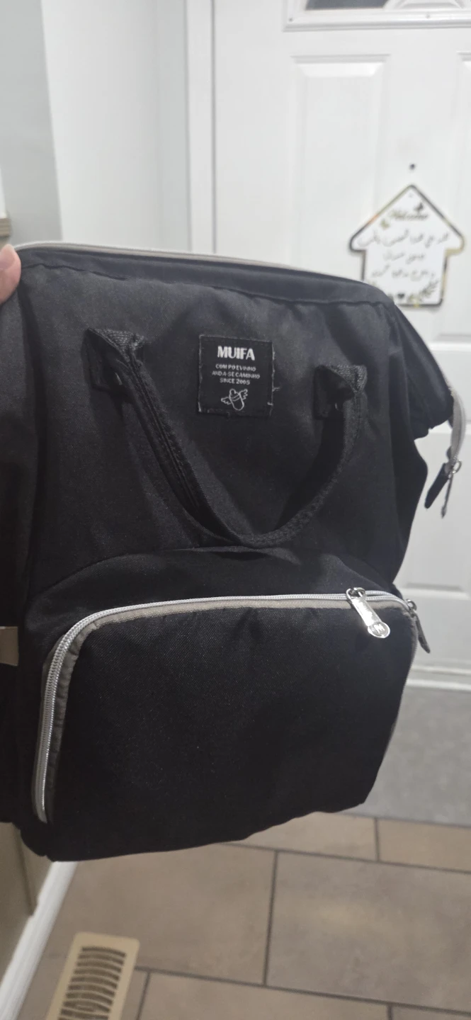 MUIFA Black Diaper Backpack