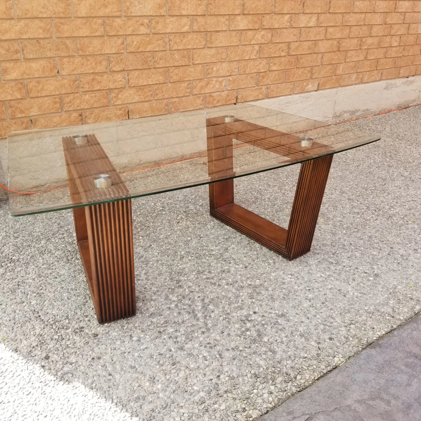 MODERN GLASS COFFEE TABLE - photo 3