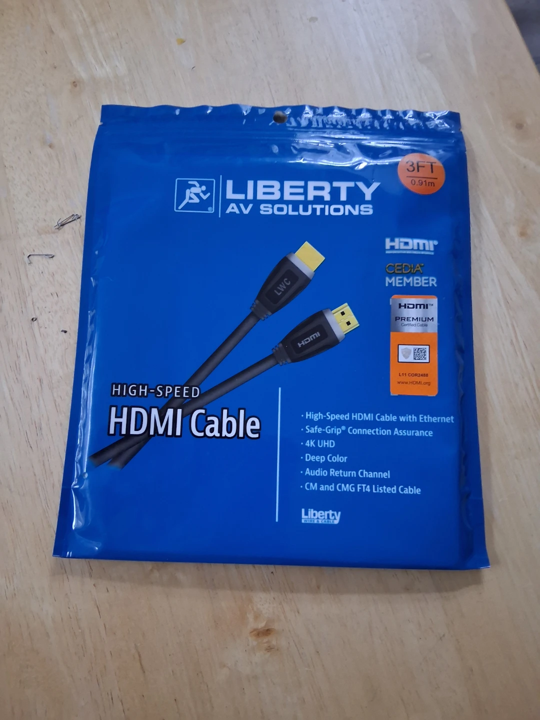 Liberty AV Solutions High-Speed HDMI Cable - 3FT