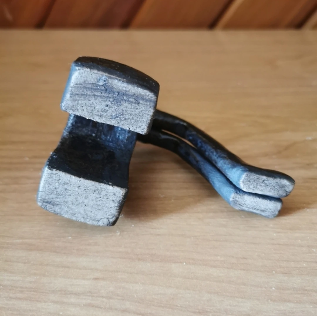 Vintage Brutalist Style Abstract Metal Sculpture - photo 4