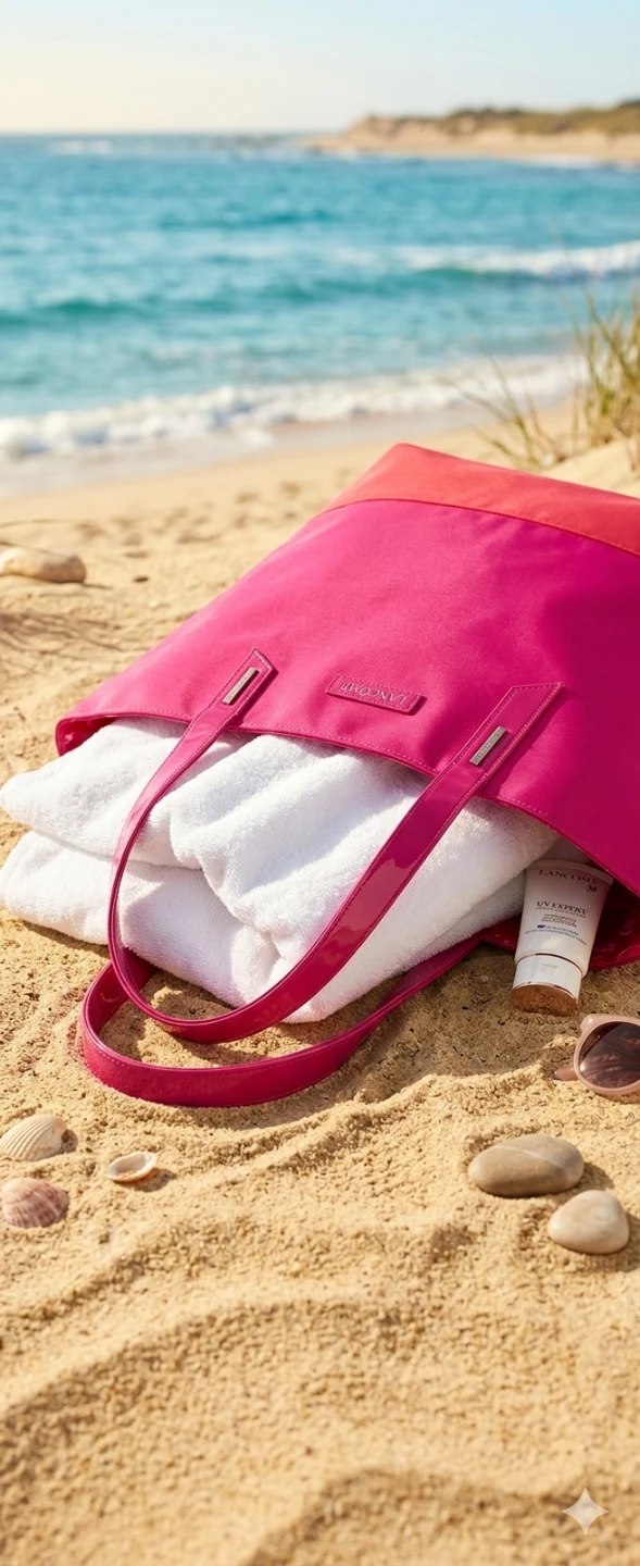 Lancôme Pink & Red Tote Bag