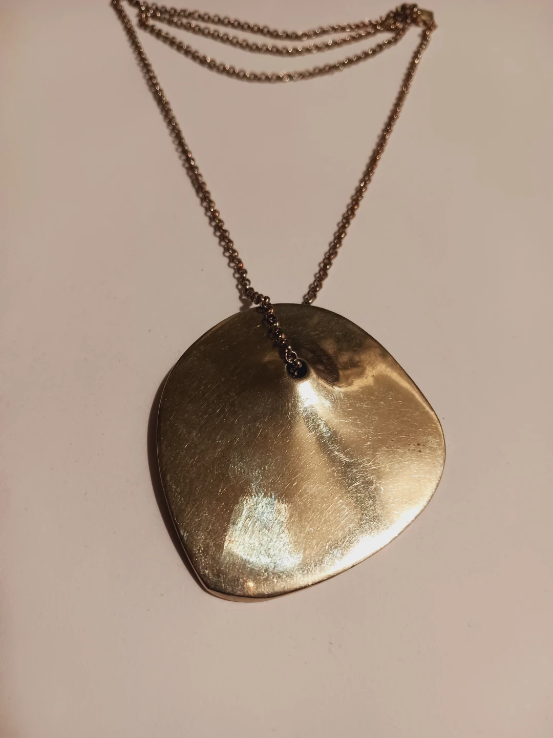 Unique Abstract Disc Pendant with Necklace - photo 2