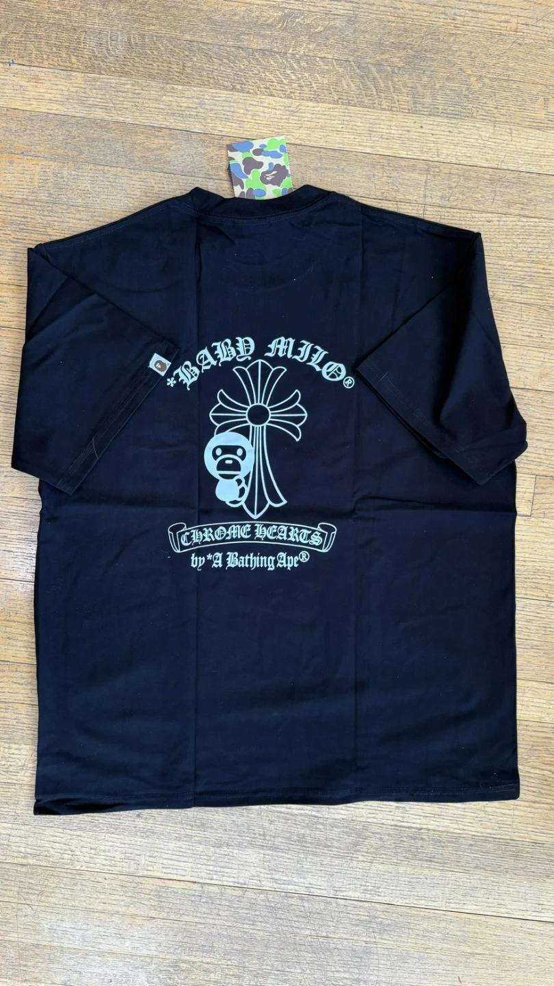 A Bathing Ape x Chrome Hearts T-Shirt Black XL - photo 2