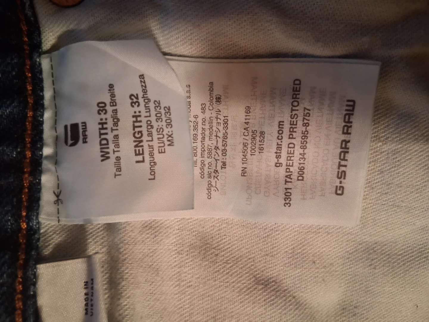 G-Star RAW 3301 Tapered Jeans - photo 2