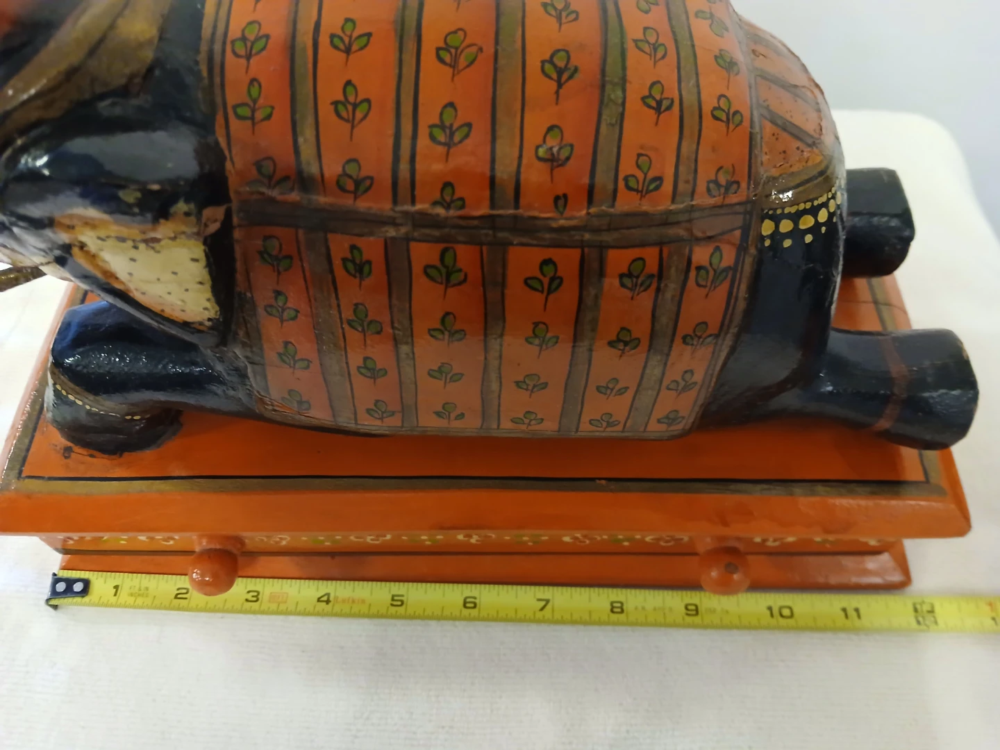 Hand-painted Elephant Trinket Box. Firm price. - photo 4