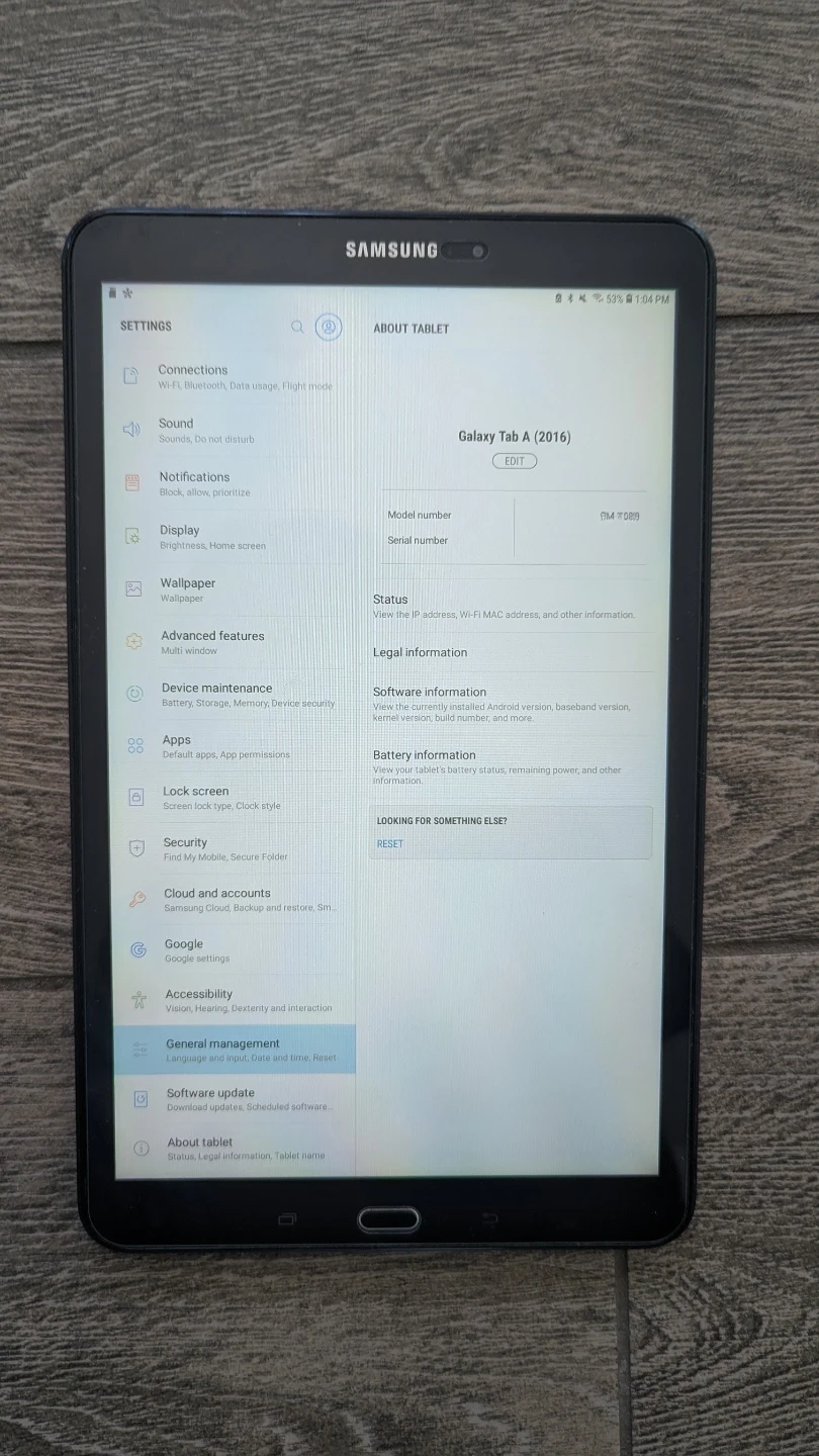 Samsung Galaxy Tab A 10.1" Tablet (SM-T580)