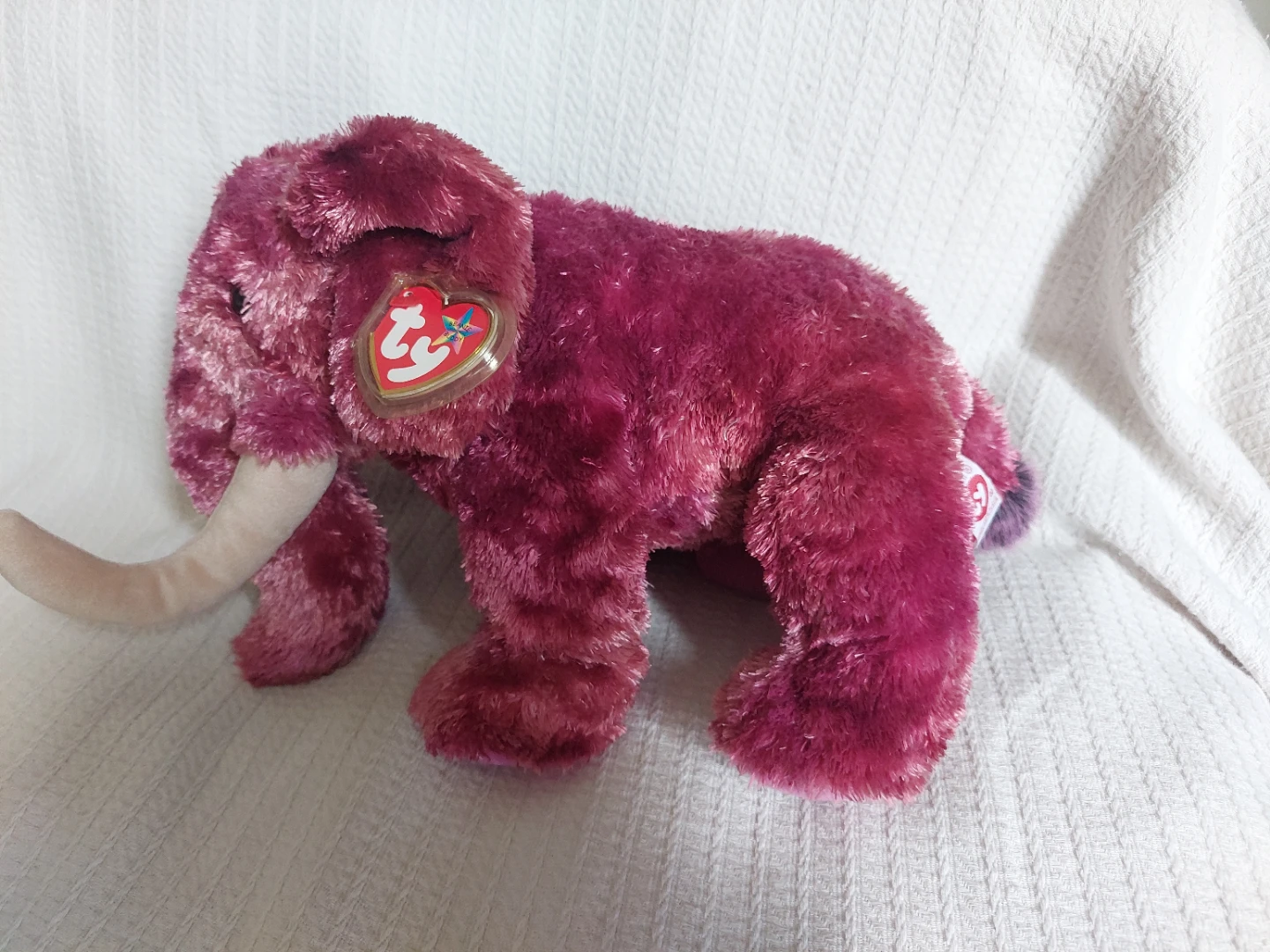 Ty Beanie Buddies Mammoth Plush Toy, Beanie buddy size - photo 2