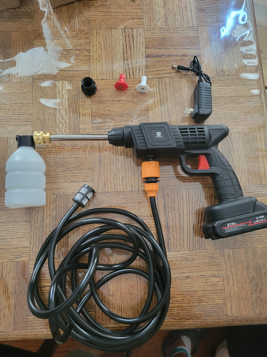 NEW 21V Cordless Pressure Washer with Battery and Charger