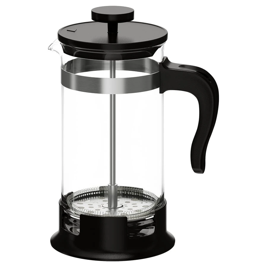 Black Glass French Press Coffee Maker
