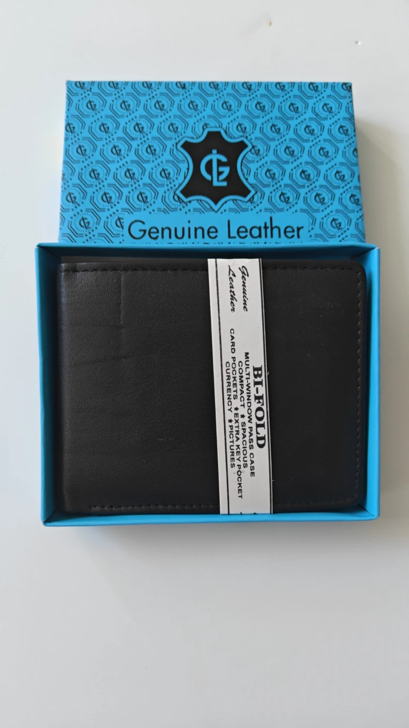 Genuine Leather Bi-Fold Wallet - photo 3