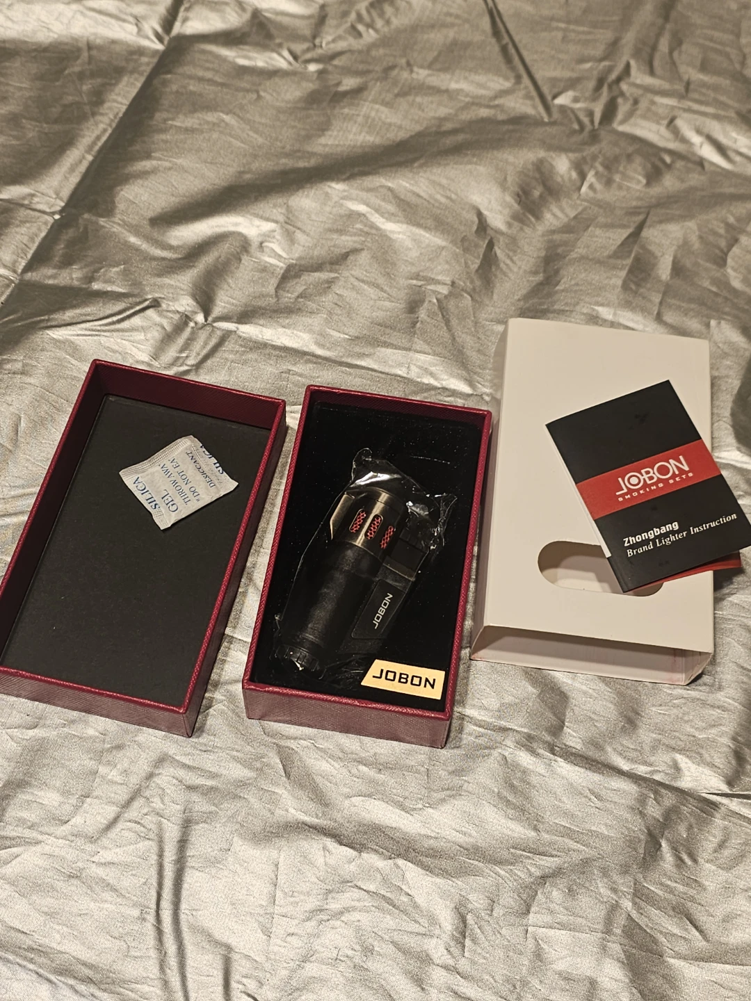 JOBON Metal Lighter with Instruction Manual