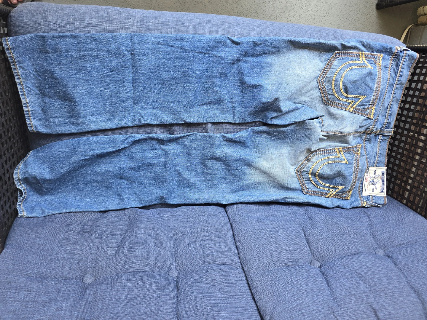 Vintage True Religion Straight Leg Jeans size 36 - photo 2