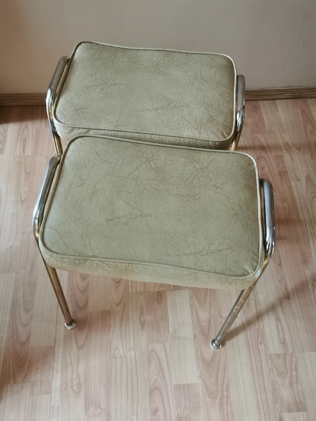 Vintage Mid Century Stylerite Toronto Stacking Stools - photo 5