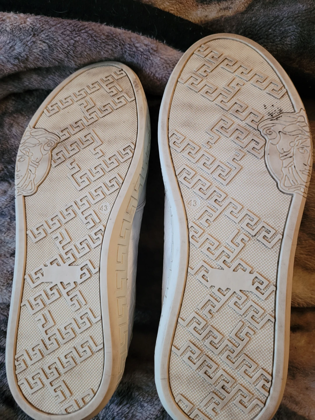 Versace White Leather Sneakers - Size 43 - photo 3