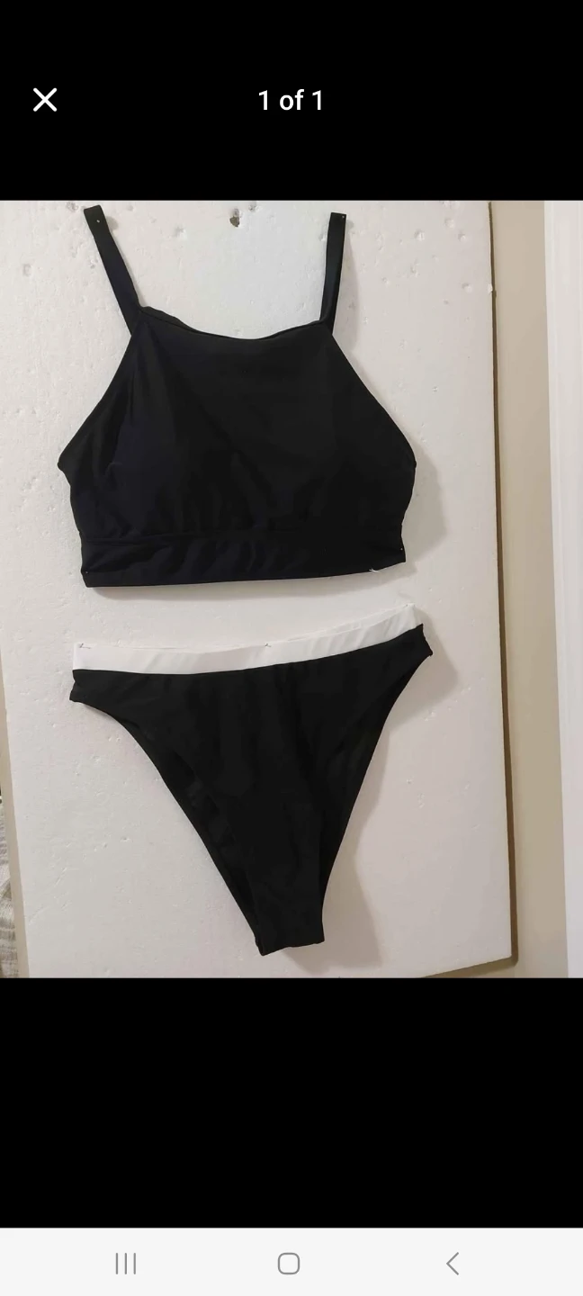 Black Two-Piece Bikini Set