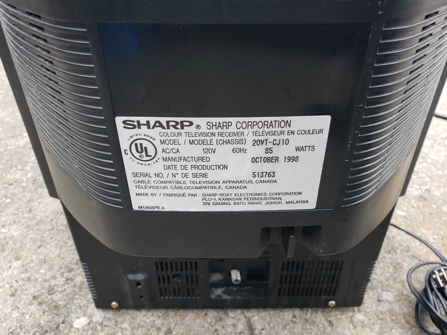 CRT  TV Sharp Colour Television Receiver/VCR Combo - photo 2