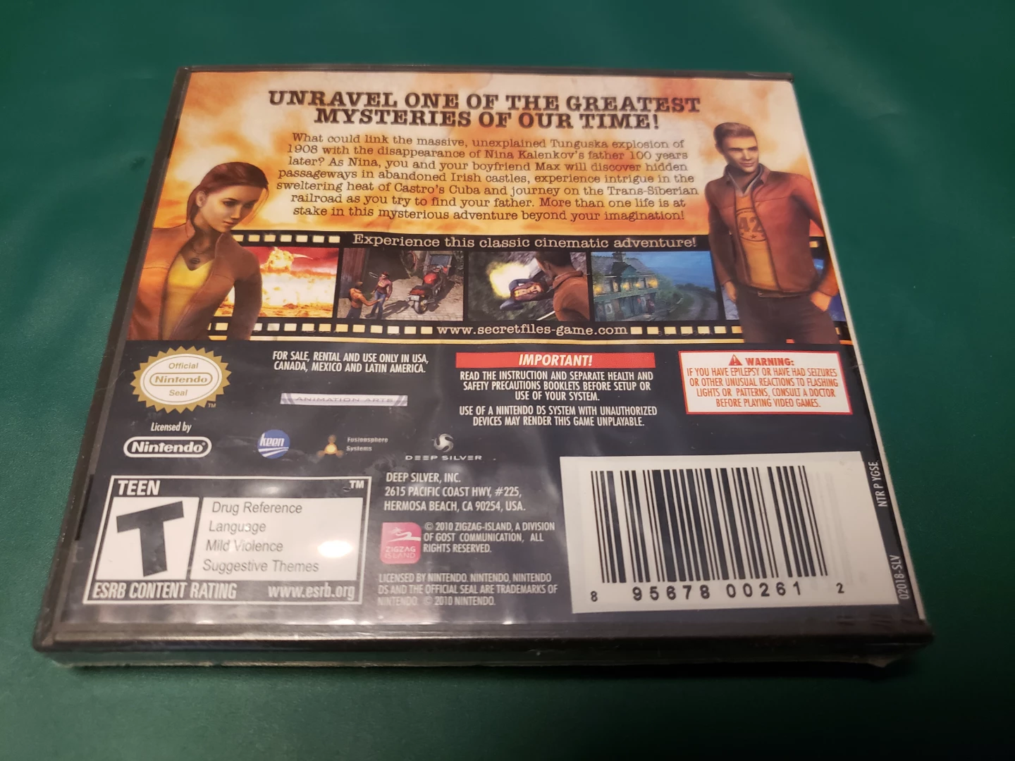 Nintendo DS Secret Files: Tunguska  Game - photo 3
