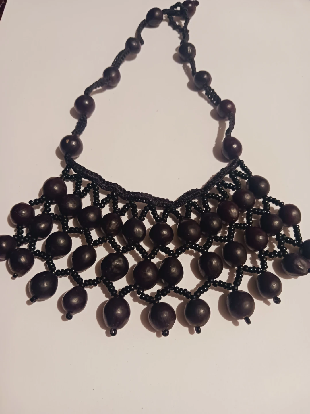 Handmade Seed Bead Statement Necklace
