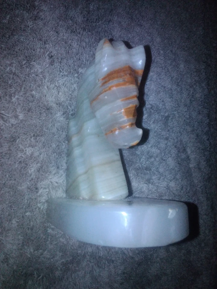marble Horse Head Bookend