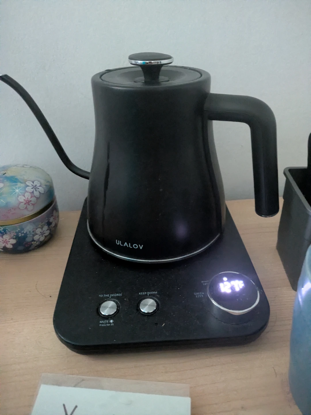 ULALOV Electric Gooseneck Kettle with Temperature Control