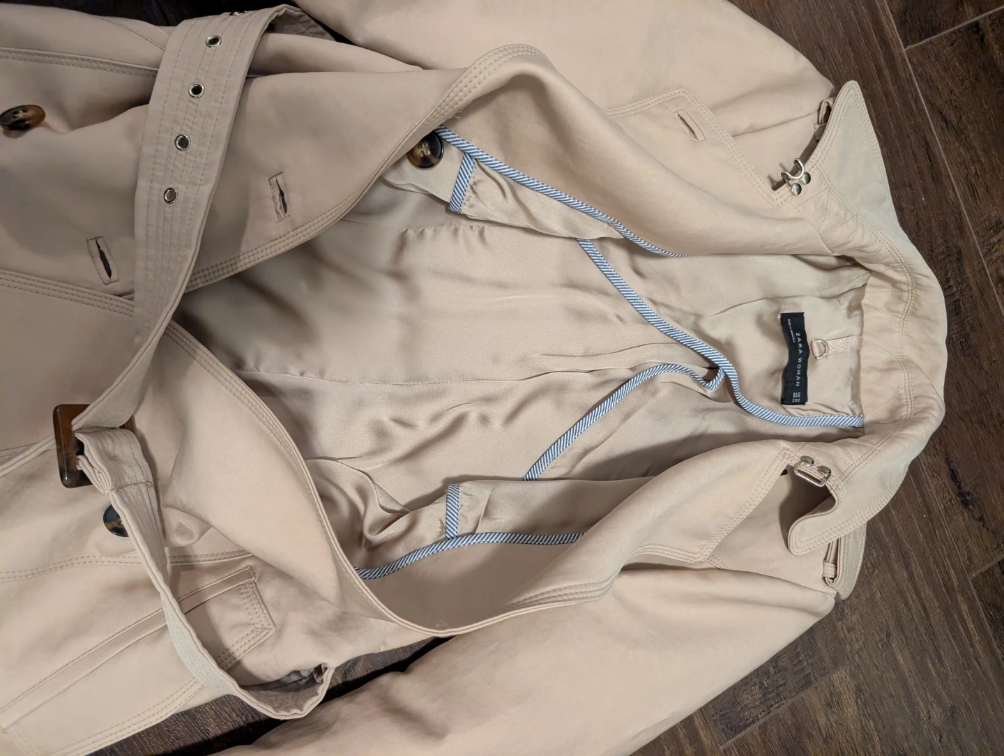 Zara Women's Beige Trench Coat - photo 3