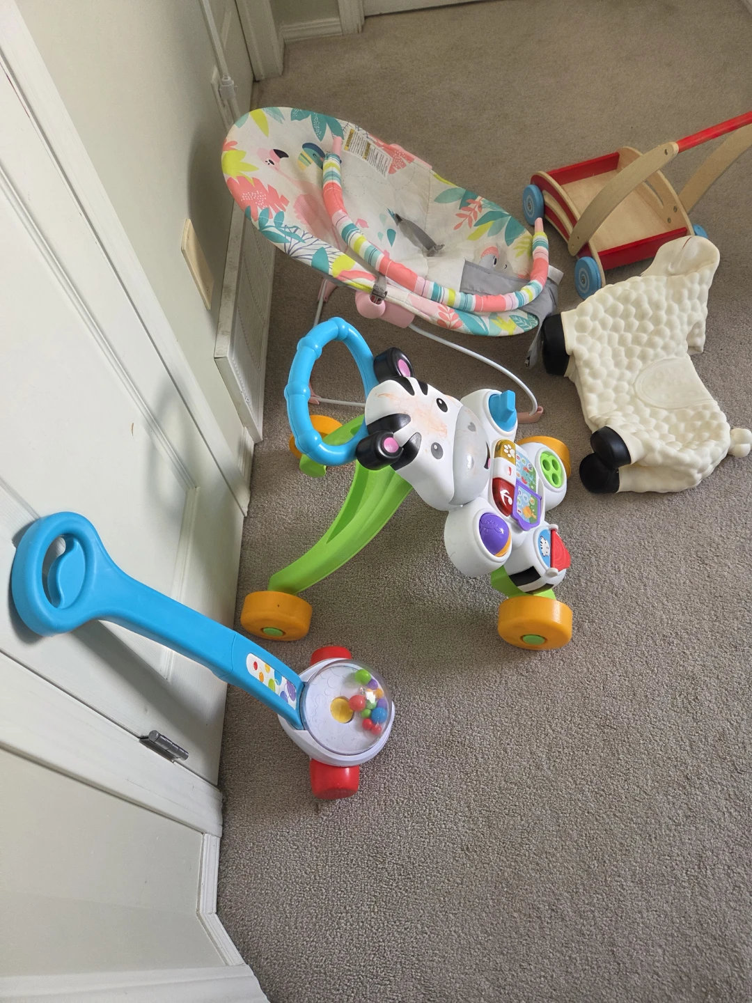 Fisher-Price Learn With Me Zebra Walker and Baby Bouncer