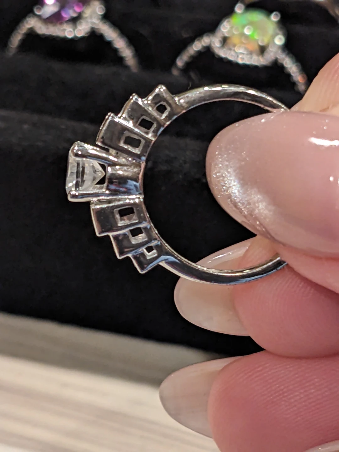 Sterling Silver and Cubic Zirconia Ring - photo 2