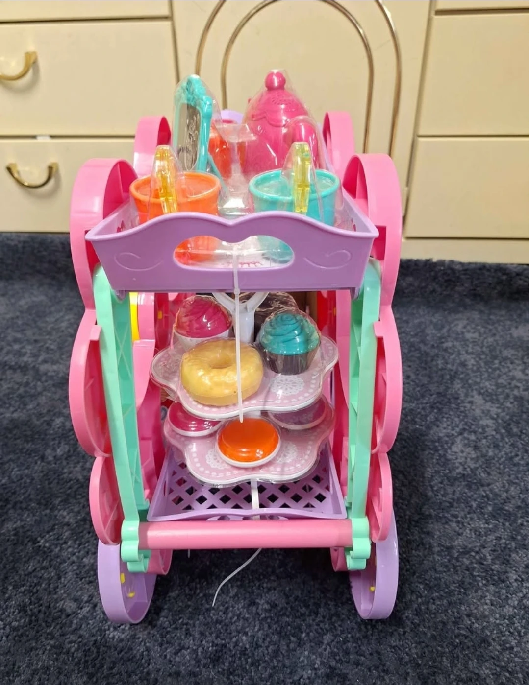 Kids Flower Tea Cart Playset(new) - photo 3