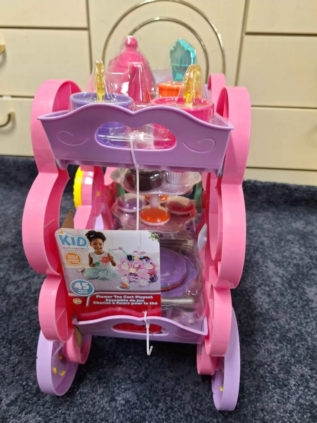 Kids Flower Tea Cart Playset(new) - photo 4