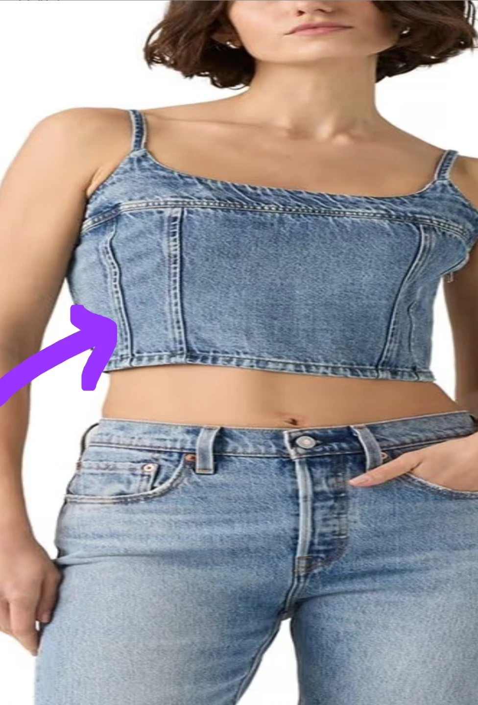 New Sleeveless A flattering denim - photo 3
