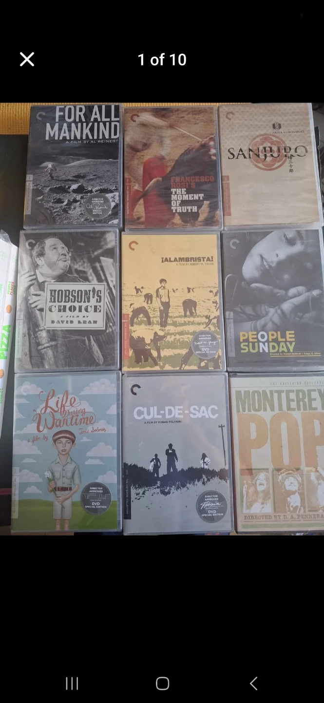 Various Criterion Collection & Eclipse DVDS All New & Sealed