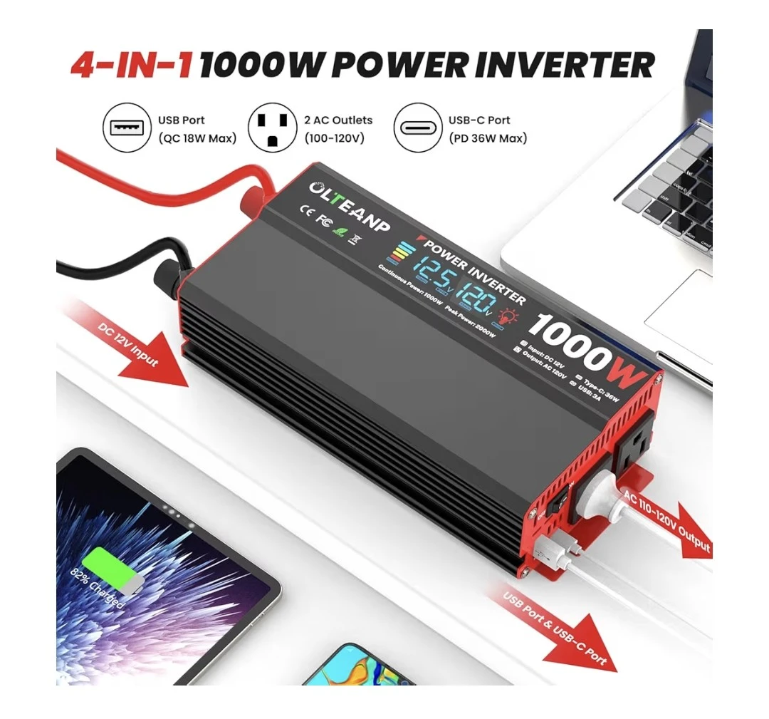 OLTEANP 1000W Power Inverter - photo 2