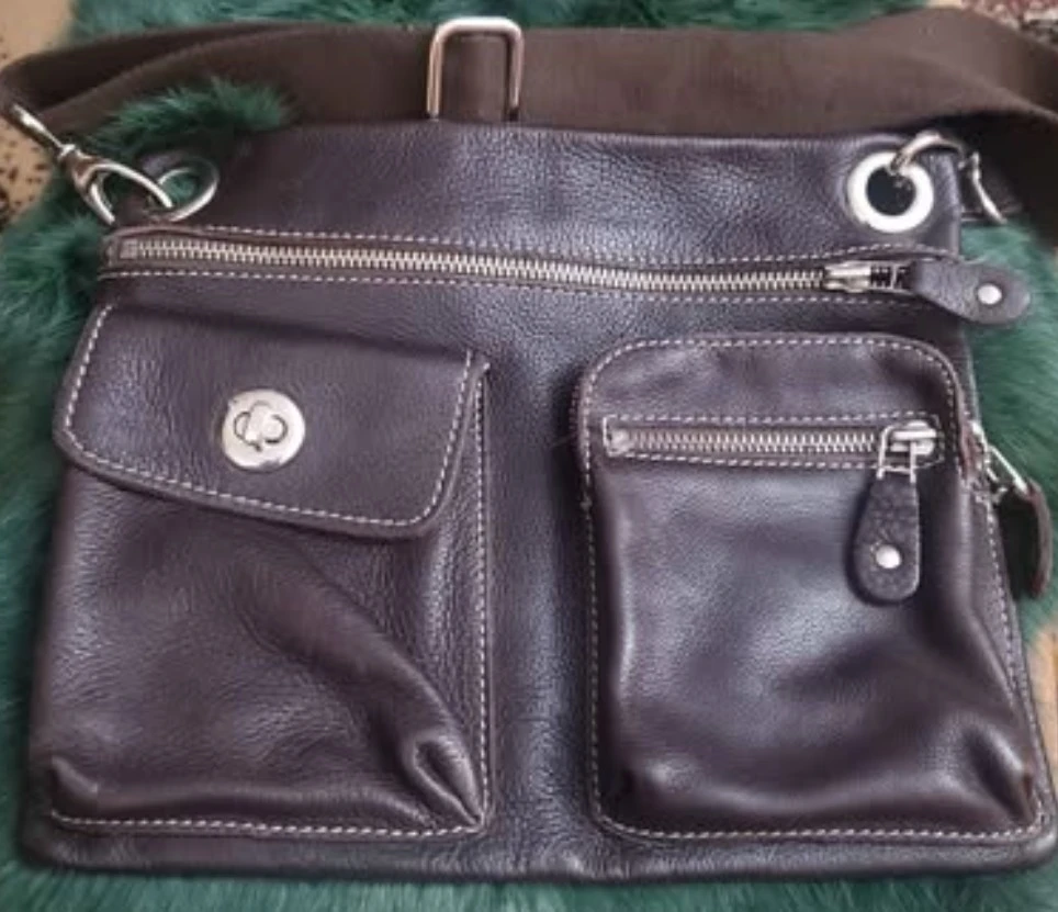 Roots Leather Crossbody Bag - photo 3