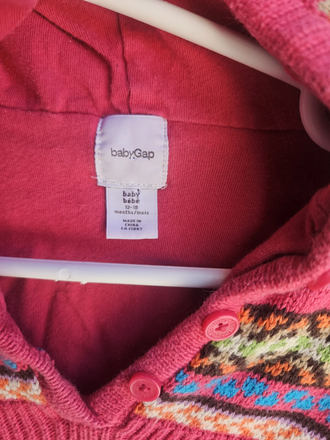 Baby Gap Hooded Sweater Dress 12-18 Months - photo 2