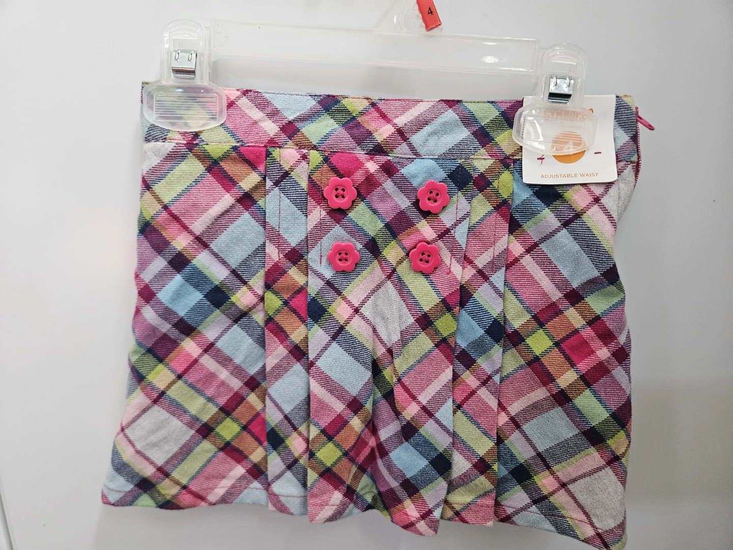 Gymboree Plaid Skirt with Adjustable Waist