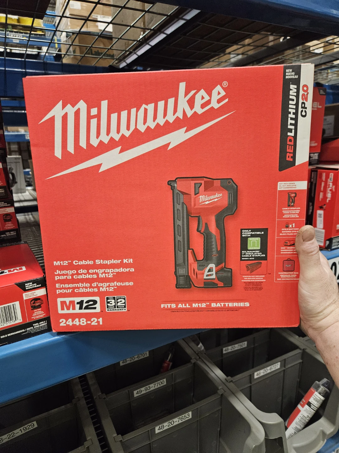 Milwaukee M12 Cable Stapler Kit 2448-21