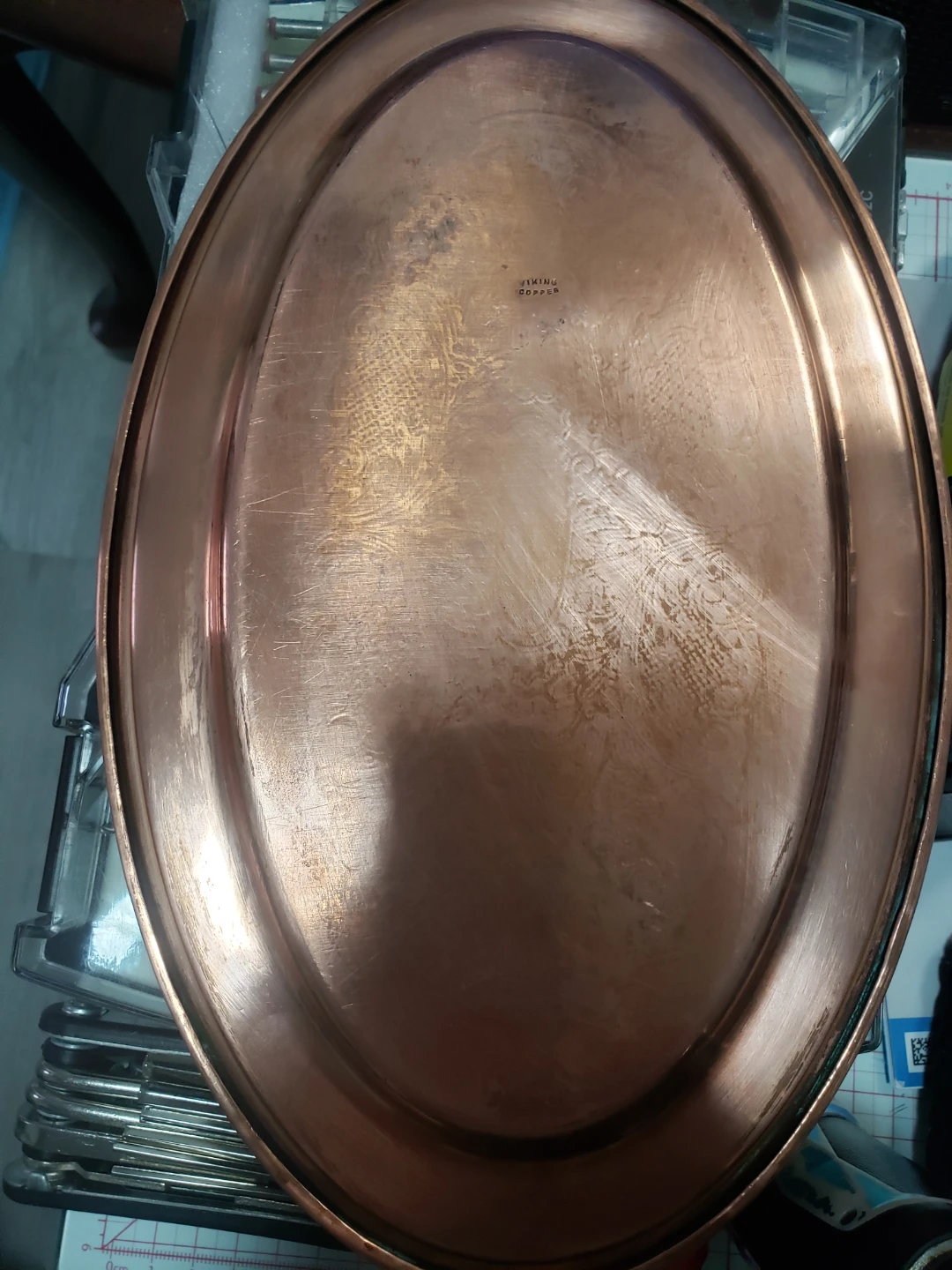 Pure copper tray not plated. - photo 2