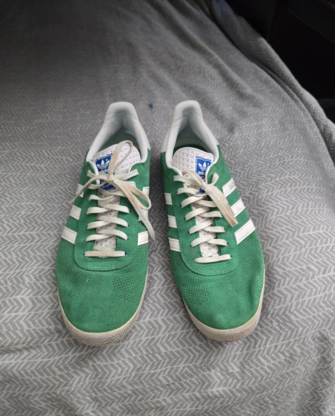 Adidas Gazelle Green Suede Sneakers